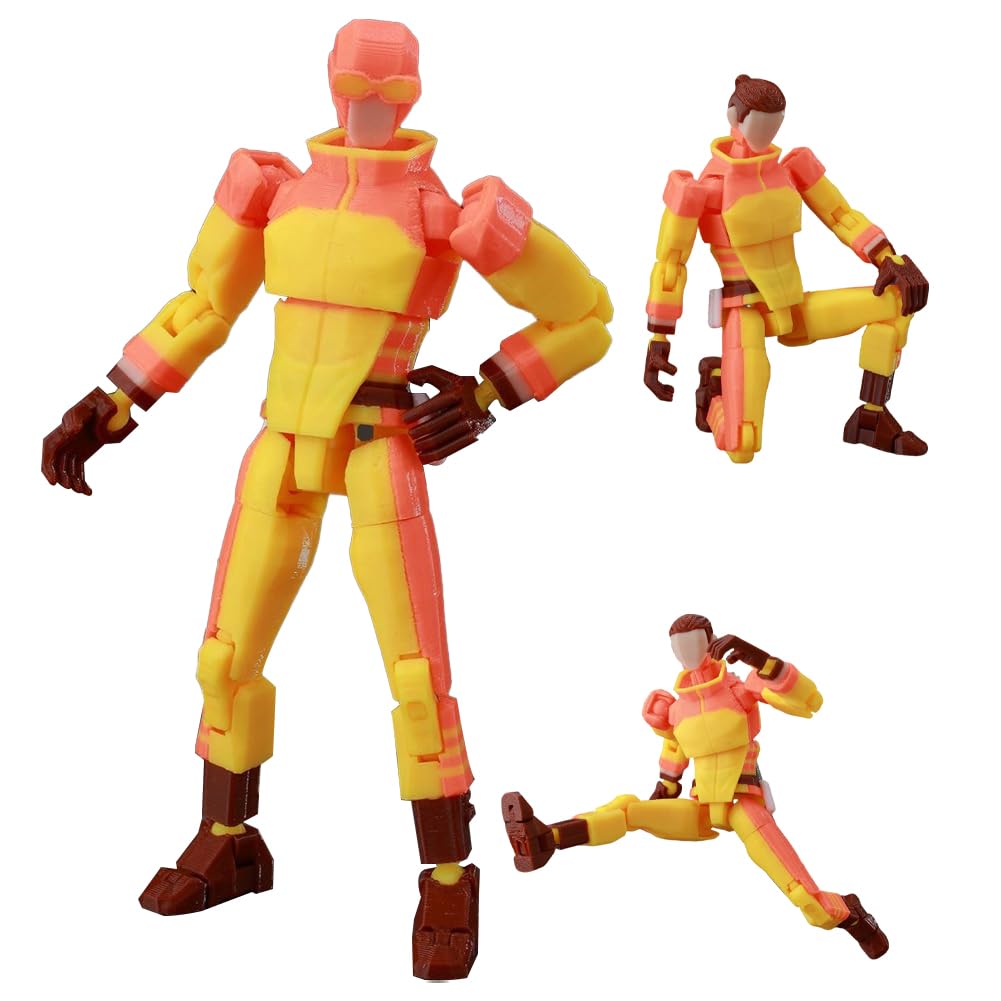 Jiumaocleu Rex Splode Action Figure - 3D Printed Multi-Jointed Figures Rex Sloan Anime Articulated Figure Rex Splode Movable Joints Figures Desktop Decoration 14CM