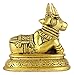 ASHIRWAD Nandi Brass Idol Statue Sculpture Murti God of Yoga Shiva Vahan Bull (Nandi-04)