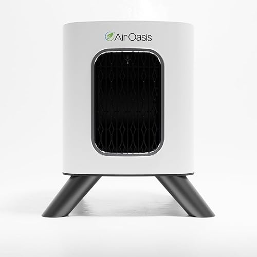 Air Oasis iAdaptAir-S para reducir virus, humo, alérgenos, purificadores de aire de moho, S 250 pies cuadrados, color blanco