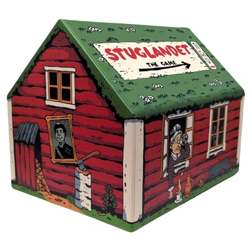 HABA Stuglandet – Das skandinavische Hütten-Abenteuer: Taktisches Brettspiel mit 48 hochwertigen Holzhütten für 2-4 Spieler ab 8 Jahren, Variabler Aufbau – 2013179001
