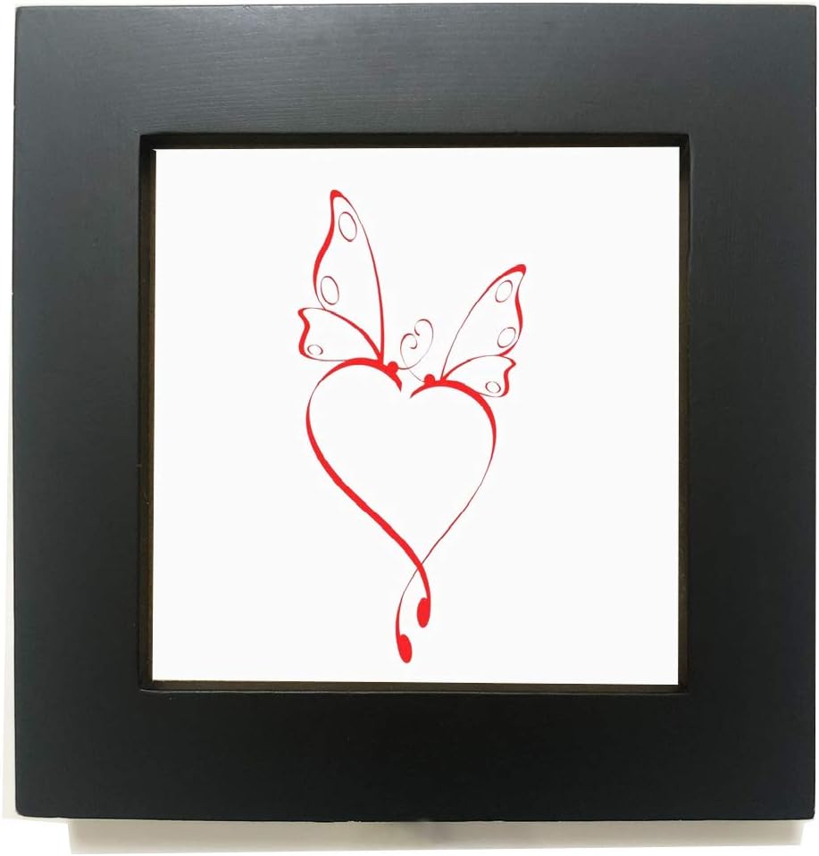 ZXT-parts 4x4 Picture Frames Black, Solid Wood Frame, Real Glass Panel.On the Table, the Wall.