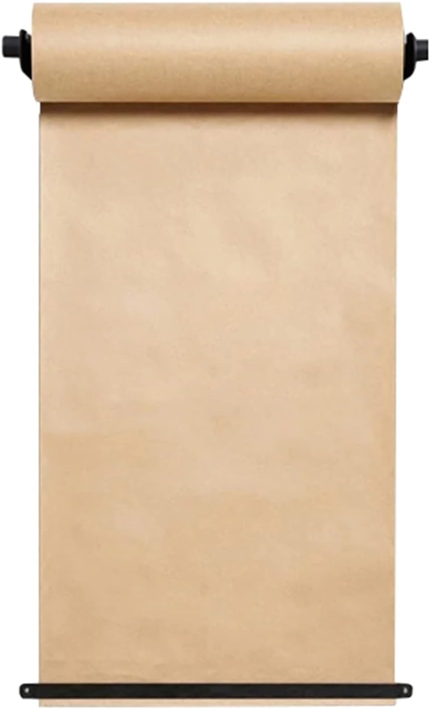 HTTGDGDH Bulletin Board Paper Wall Decor Kraft Paper Dispenser, Black To-Do Lists Paper Roll Cutter For Kids Wall Art Graffiti/Cafe Bar Daily Menu For Craft Poster Art Paper Roll,Black-67cm/26.3in