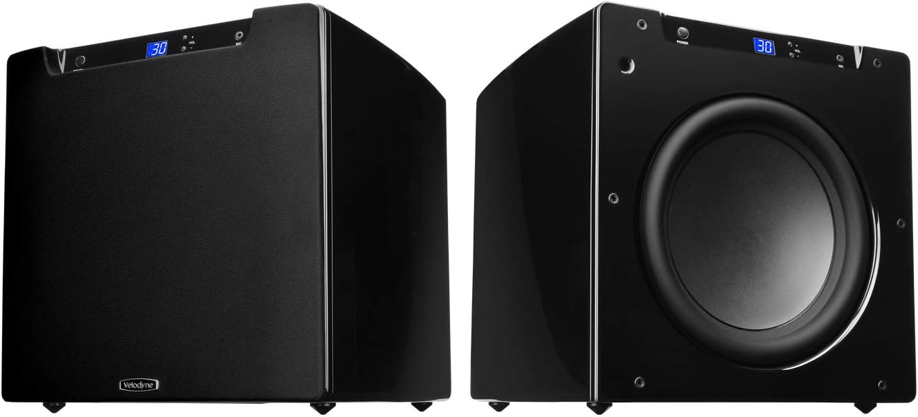 SPL-1200 Ultra Digital-Active Subwoofer with Room Correction Cabinet Colour: Glossy Black