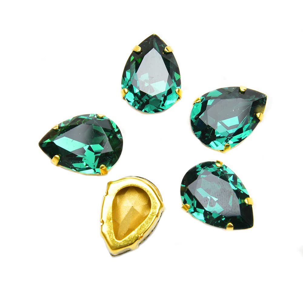 Circonita verde K9 para coser y decorar ropa de baile y accesorios de moda