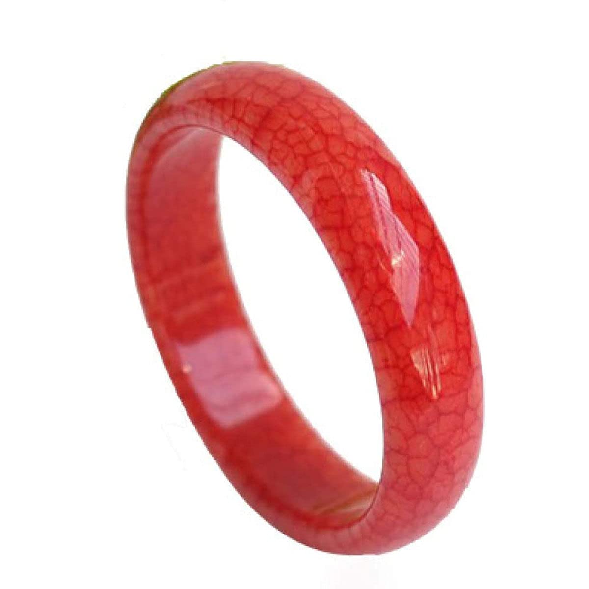 Amazon.co.jp: 翡翠ブレスレット天然本物の美しい赤い鶏の血翡翠翡翠  