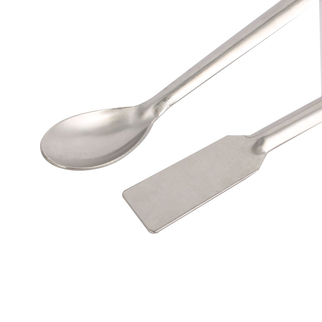 Aexit 2 Pcs gauge 20cm Length Single Headed Reagent Stainless Steel Sampling Spoon