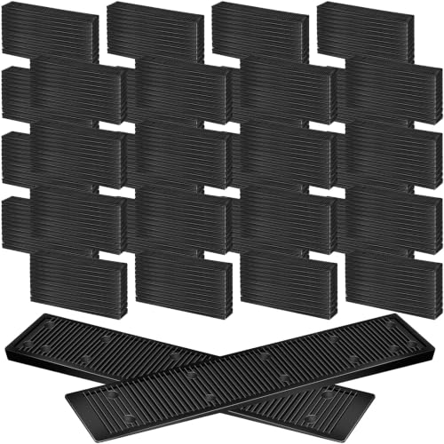 Image of Pangda 300 Pack 8 Inch Composite Plastic Shims for Leveling Multi Purpose Heavy Duty Furniture Composite Leveler Wedges, Adjustable Shims for Table Toilet Hot Tub Furniture (Black)