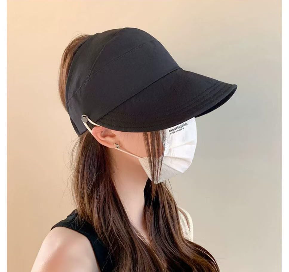 Visera de sol para mujer con abertura para coleta miniatura 2