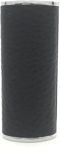 Miniatura 3 de Metal negro cuero encendedor caso cubierta titular para BIC tamaño completo encendedor tipo J6 Negro -,Marrón,Rojo,Blanco