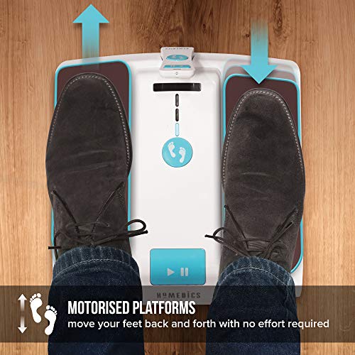 HoMedics Leg Exerciser - Easy Foot Touch Control & Remote, Lightweight & Compact Storage, 3 Speeds White - Image 4