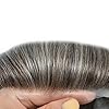 FACE MIRACLE Men's Toupee Hair System,French Lace Front PU Toupee for Men,100% Remy Human Hair Replacement Natural Men Hair Piece 8X10#560 5# MEDIUM LIGHT BROWN WITH 60% SYNTHETIC GREY-120% Density #2