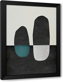 ArtDirect Inverted Shapes Custom Framed Art Print Giclee Print or Canvas Options with Various Sizes and Customization by Incado