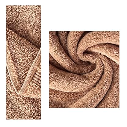 QTYQWC Baumwollhandtücher für Erwachsene, Handtuch-Set, weiches Bad, einfarbig, Gesichtshandtuch, Badezimmer, Dusche, Badetuch (Farbe: E, Größe: 1 Stück) (D 1 Stück) (D 1 Stück) – Bild 4