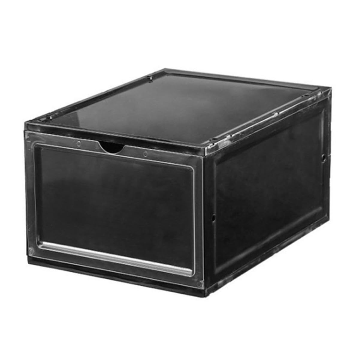 Caja de Zapatos Magnética Plegable de Plástico Negro para Baloncesto