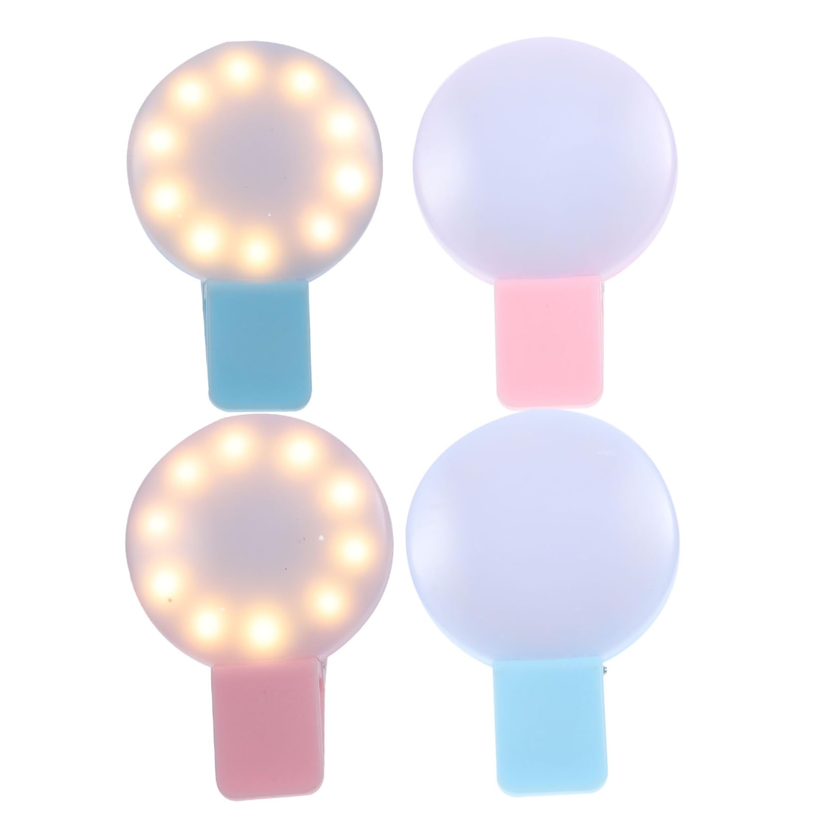 KOMBIUDA 4Pcs Rechargeable Nurse Light USB Clip Purse Light Compact LED for Easy Access Dark for Nurses Portable and Convenient for Handbags and Purses