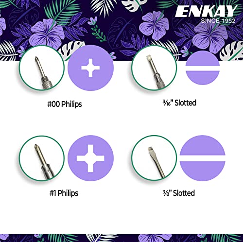 Image of ENKAY - 6 in 1 Floral Hammer and Screwdriver, Multifunction Claw Hammer Tool with Flower Print (Pattern 5)