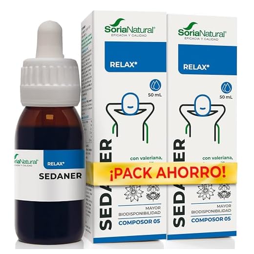 Soria Natural - COMPOSOR 05 - SEDANER COMPLEX S. XXI - Complemento alimenticio - Ayuda al descanso y relajación - 50 ml – Valeriana - Azahar - Pasiflora (PACK2)