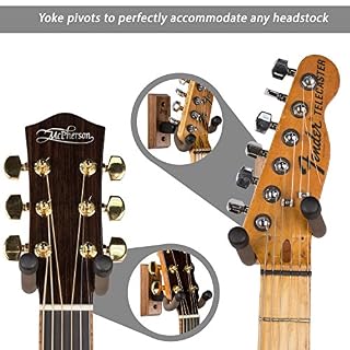 String Swing - Support mural pour guitare acoustique ou électrique CC01K - fabriqué aux États-Unis - Noyer noir - Lot de… – Image 2