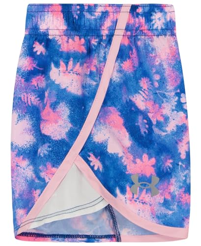 Image of Under Armour Girl's 2-piece Short Sleeve Tee and Shorts Set, Lightweight and Comfortable