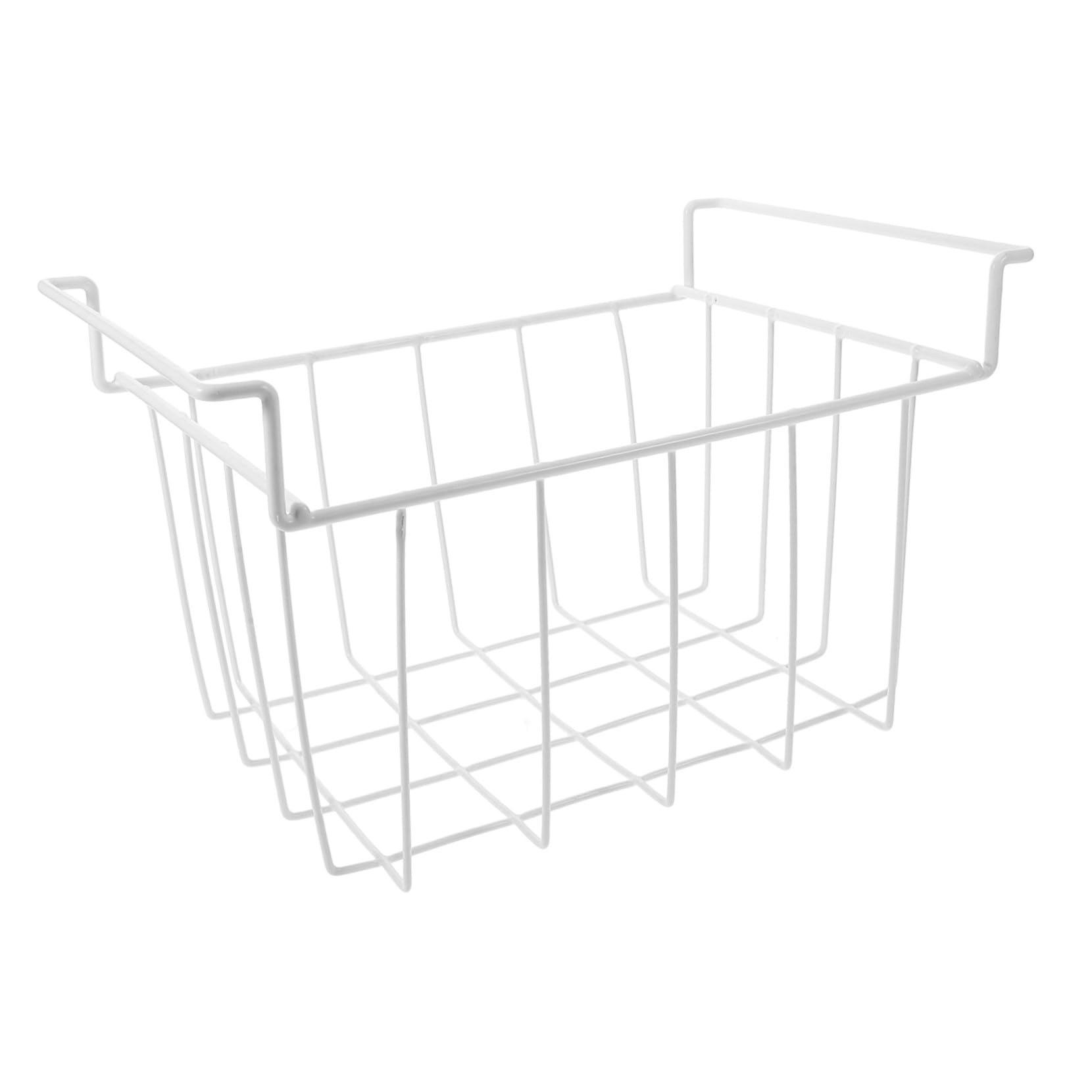 Garneck Organizador de Estantes para Congelador Cesta Colgante 35x22x20 Cm Hierro Rejilla Ventilada Almacenamiento Doméstico y Comercial