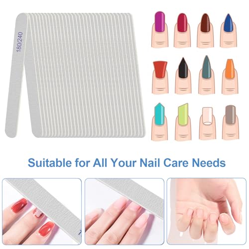 AhaTopia ネイルファイル、ネイル用エメリーボード 180/240グリットネイルファイル の商品画像 2