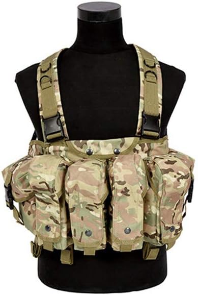 Outdoor Sports Airsoft Gear Combat Assault Molle Vest Accessory Pouch Bag Carrier Tactical Camouflage Chest Rig