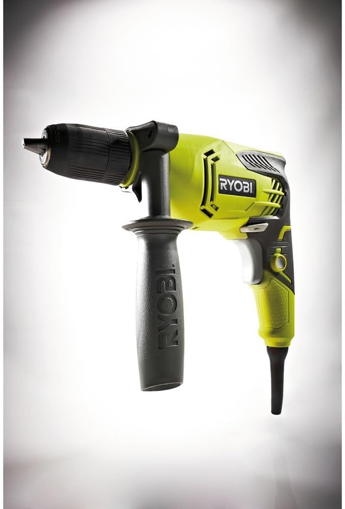Ryobi RPD500-GC, Trapano a Percussione 500W, Mandrino Autoserrante, Variatore Elettronico di Velocità, 3000 giri/min, Impugnatura GripZone, Compatto e Leggero