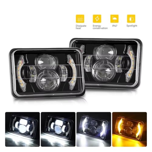 Phare LED carré 4x6 pour remplacer les feux de Camaro Iroc-Z