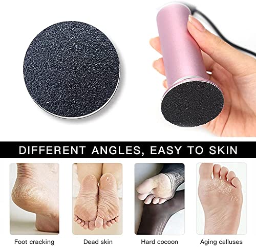 Mxjcc Electronic Foot File (Adjustable Speed) With 60Pcs Replacement Sandpaper Disk, Powerful Electric Callus Remover Pedicure Tool For Men Women Dead Hard Dry Skin (Color : Gray) #TOP7