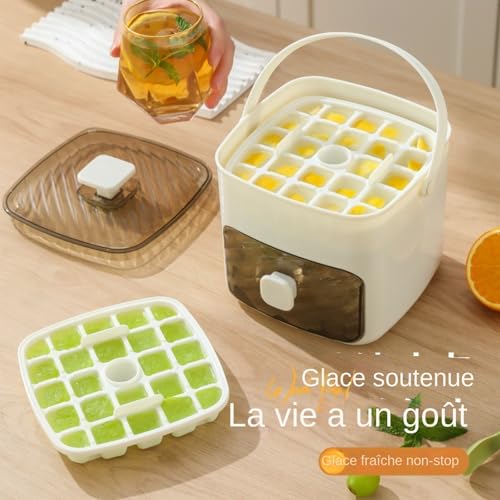 Machine à glaçons à pression 48 cubes avec bac et poignée ergonomique - 5