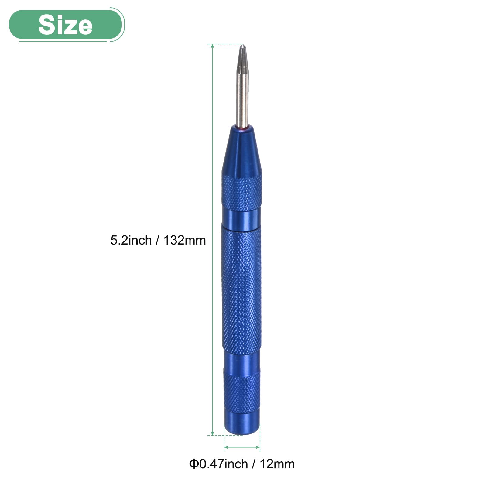 M METERXITY 1-Pack Automatic Center Punch - Image 3
