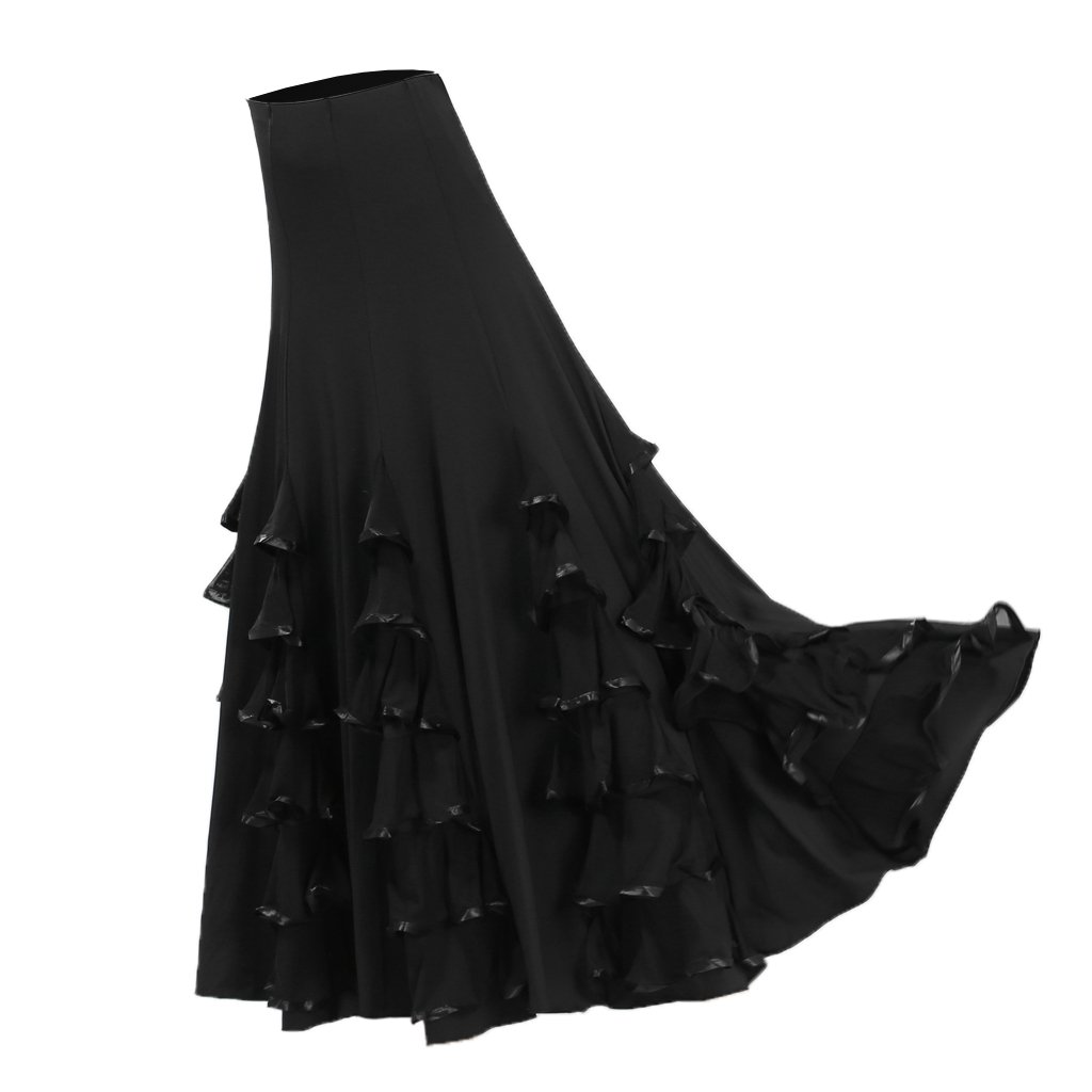 Sharplace Jupe Flamenco Ballroom Danse Robe Jupe Vêtement Déguisment Femme Fille