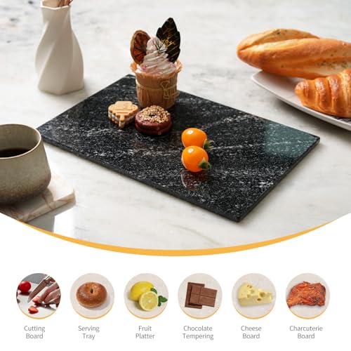 Planche à fromage en marbre noir de table pour vos apéritifs et décors chic - 3