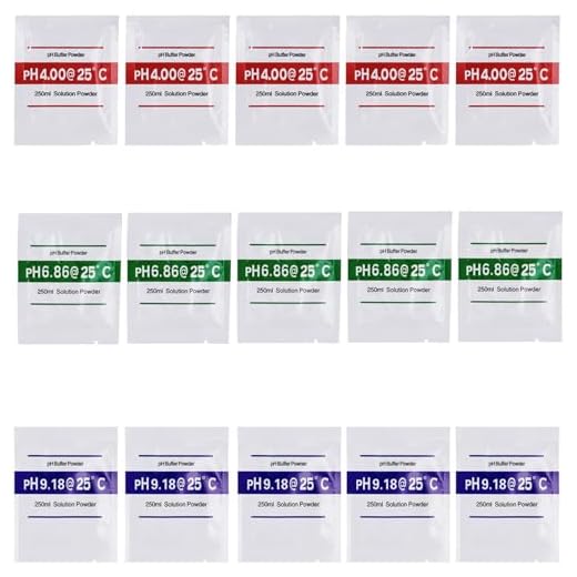 15x Kalibrierpulver für pH-Meter 4.00 | 6.86 | 9.18, pH Kalibrierpulver, Kalibrierung pH Pufferlösung Set
