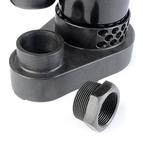 Eco-Flo Products Spp33W Thermoplastic Sump Pump With Wide Angle Switch, 1/3 Hp, 3,600 Gph #TOP4