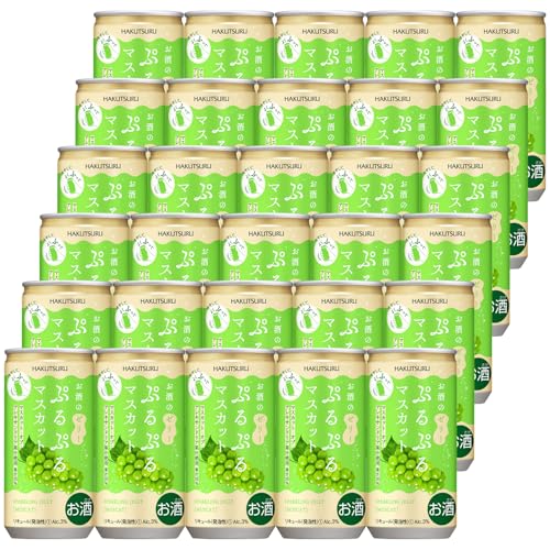 白鶴酒造 (期間限定 炭酸ゼリーのお酒)白鶴 ぷるぷるマスカット [ リキュール 3度 日本 190ml缶×30本 ]