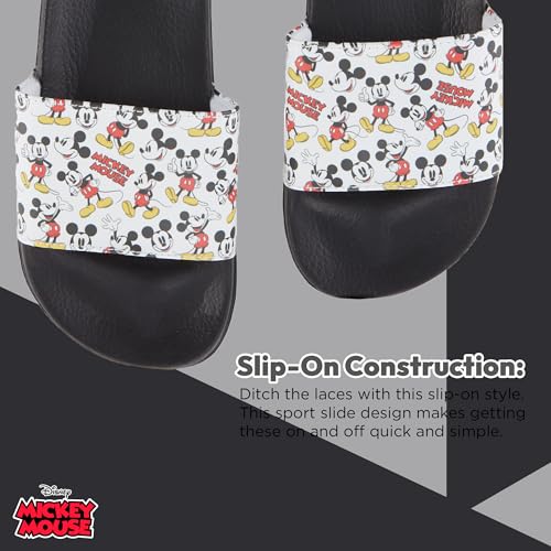 Disney Ladies Minnie and Mickey Slides - Ladies Classic Mickey and Minnie Mouse Slide Sandals Mickey & Minnie Mouse Slip On Slides4