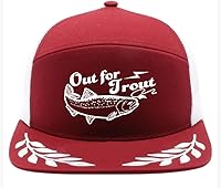 Vista 63 de ThatsRad Out for Trout Corduroy Snapback Sombrero Gorra Pesca con Mosca Pescador