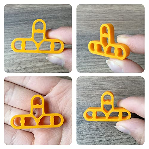 Orange Color 10.0mm Tile Levelling System Ceramic Clips Bathroom Spacers Driveway Panels Spacers Concrete Floor Spacers (Orange Color) - Image 2