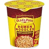 Old El Paso Ramen Noodles, Beef Flavored Birria, Microwave Soup Cup, 2.5 oz