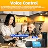 Luz empotrada LED inteligente GIDERWEL ZigBee RGBWW de 4 pulgadas, compatible con hub Bridge Echo Plus, control por app/Alexa por voz, luz blanca y color ambiente regulable para techo (paquete de 4) 4