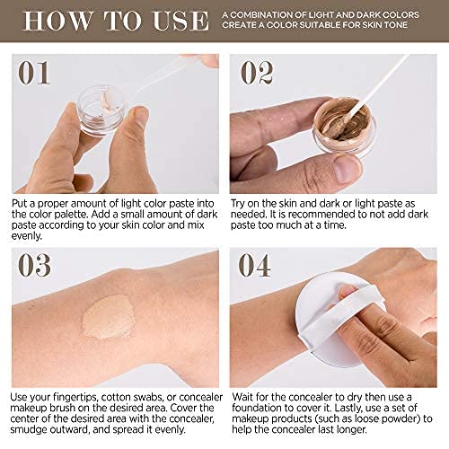 image for Glossiva Tattoo Concealer - Skin Concealer - Waterproof - For Dark Spo