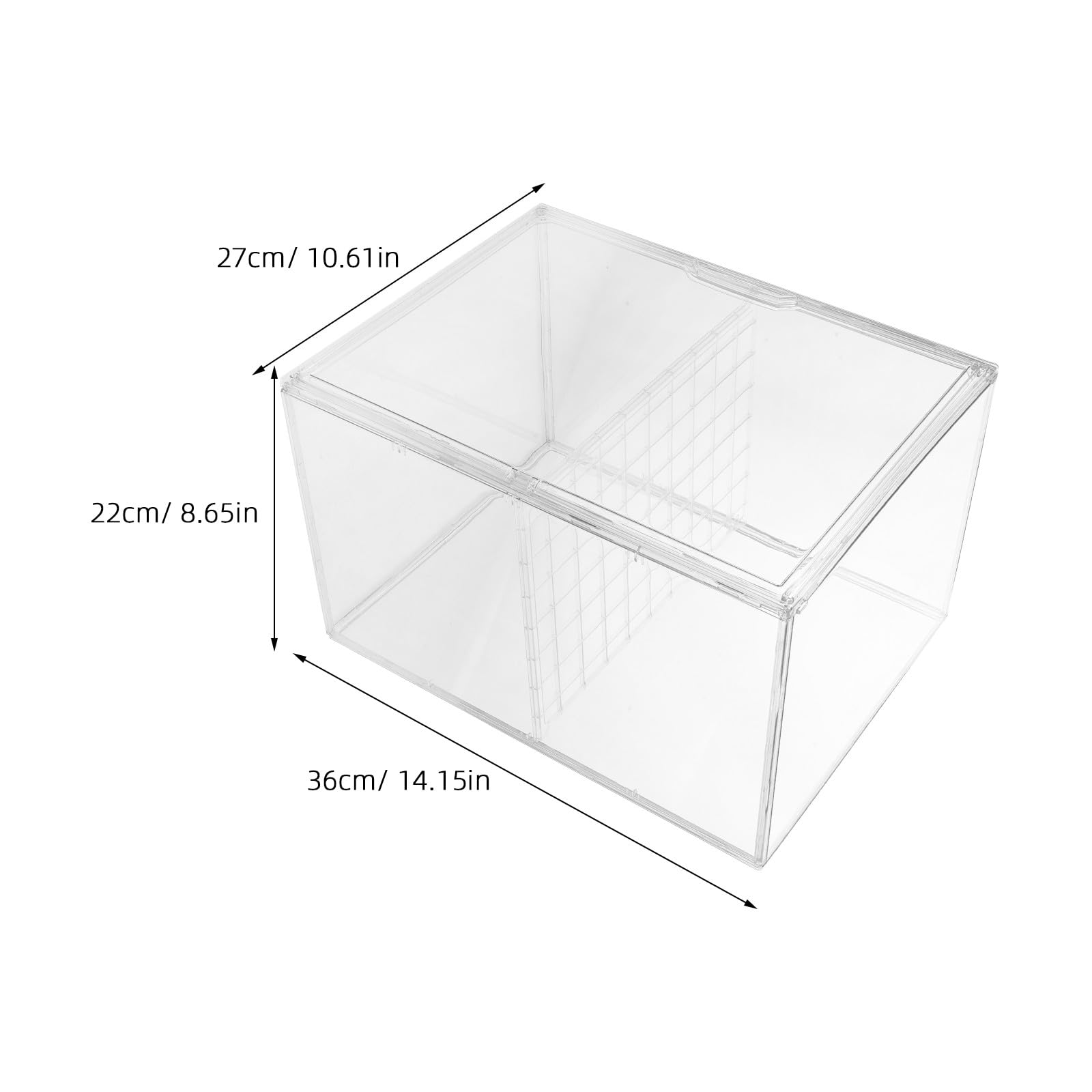 Organizer na butelki dla niemowląt do blatu 14,2 x 10,6 x 8,7 cala Przezroczysta szafka do przechowywania butelek, smoczków, części laktatora i słoiczków na jedzenie w pokoju dziecięcym