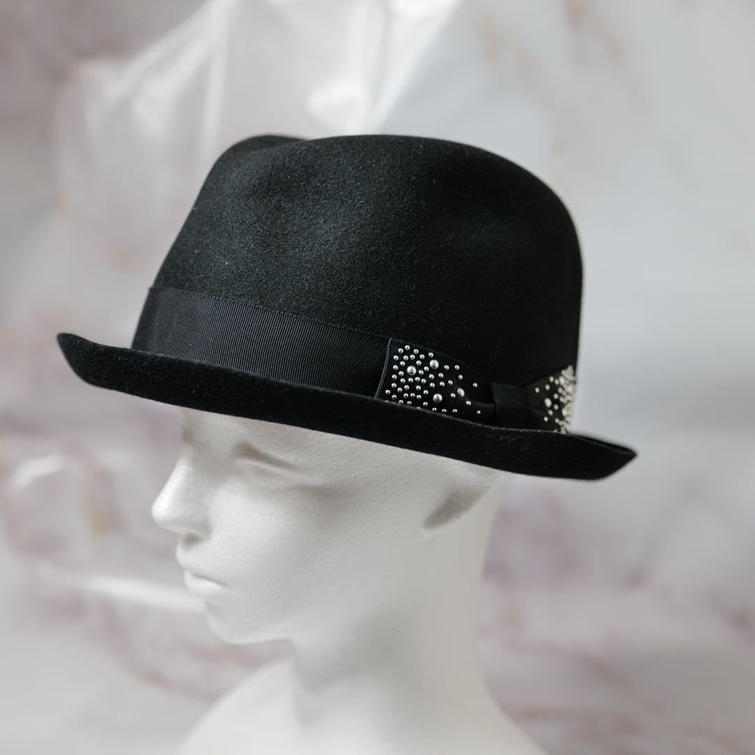 キジマタカユキ 最新 ラビットファー リボン ハット キジマタカユキ