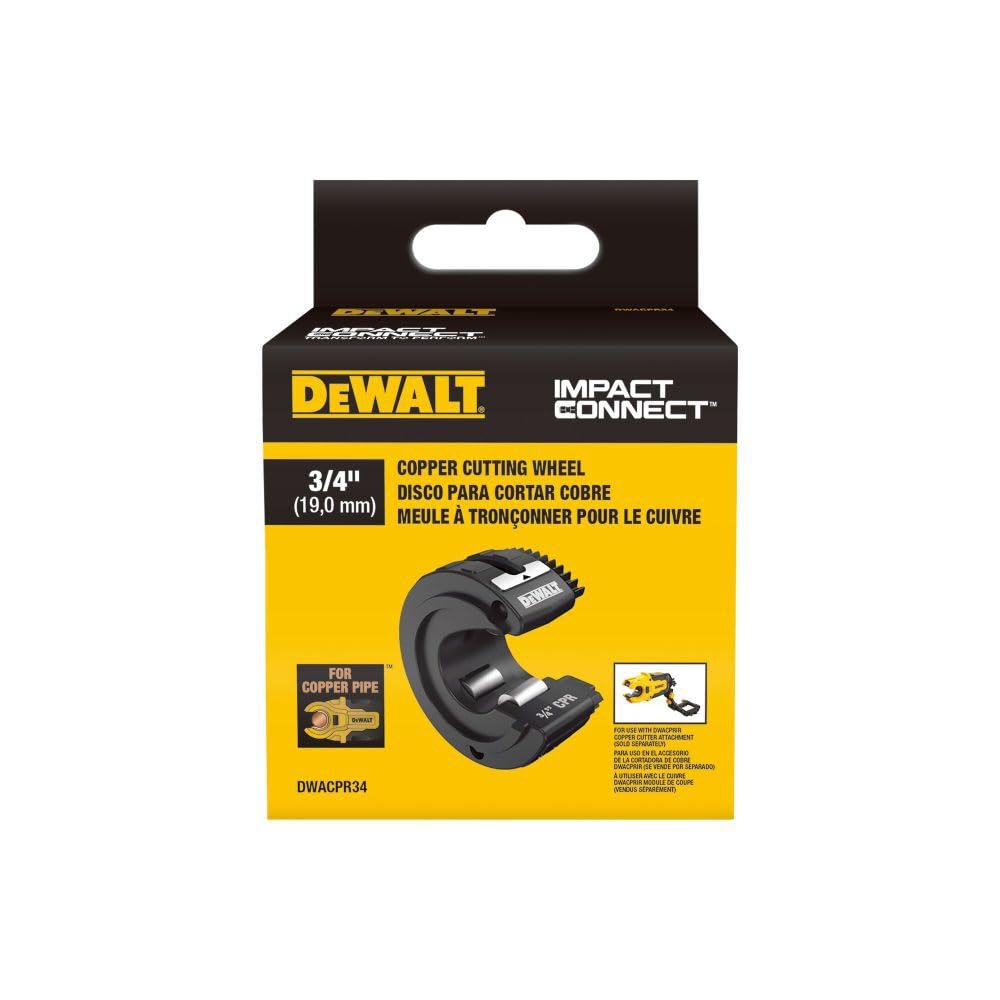 DEWALT Impact Connect Copper Cutter Wheel, Tube Cutter Wheel, 3/4 inch (DWACPR34)