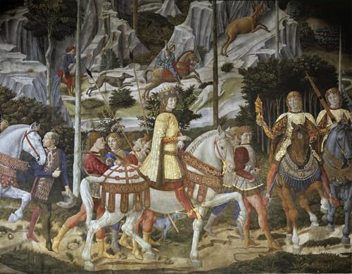 La cavalcade des mages Benozzo Gozzoli impression sur toile nordique 60x90