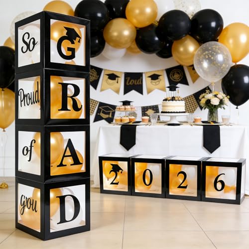 Complete 2026 Graduation Decorations Set with Boxes & Balloons - Image 6