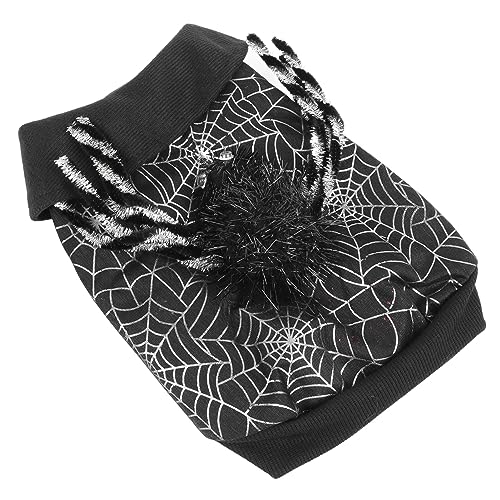 Dog Festive Shirt | Cute Spider Design for Puppies | Breathable Polyester Costume for Holiday/ Theme Parties/ Photo Shoots | Simple to Put On with Button Closure-9