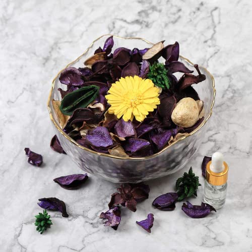 image for Qingbei Rina Potpourri Bags, Purple Decorative Potpourri Bowl Filler, 