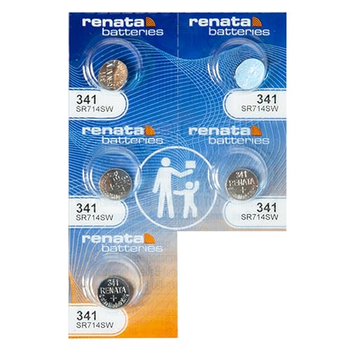 Renata Batteries 341 Watch Battery (5 Pack)